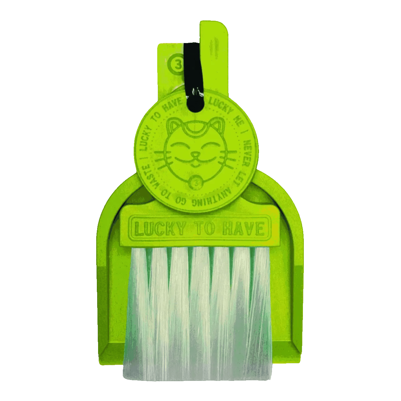 LUCKY TO HAVE® in motion: An animated GIF showcasing the full color spectrum of the world's smallest sweeper sets – smoothly transitioning through colors from Bora Bora to Sour Pop.