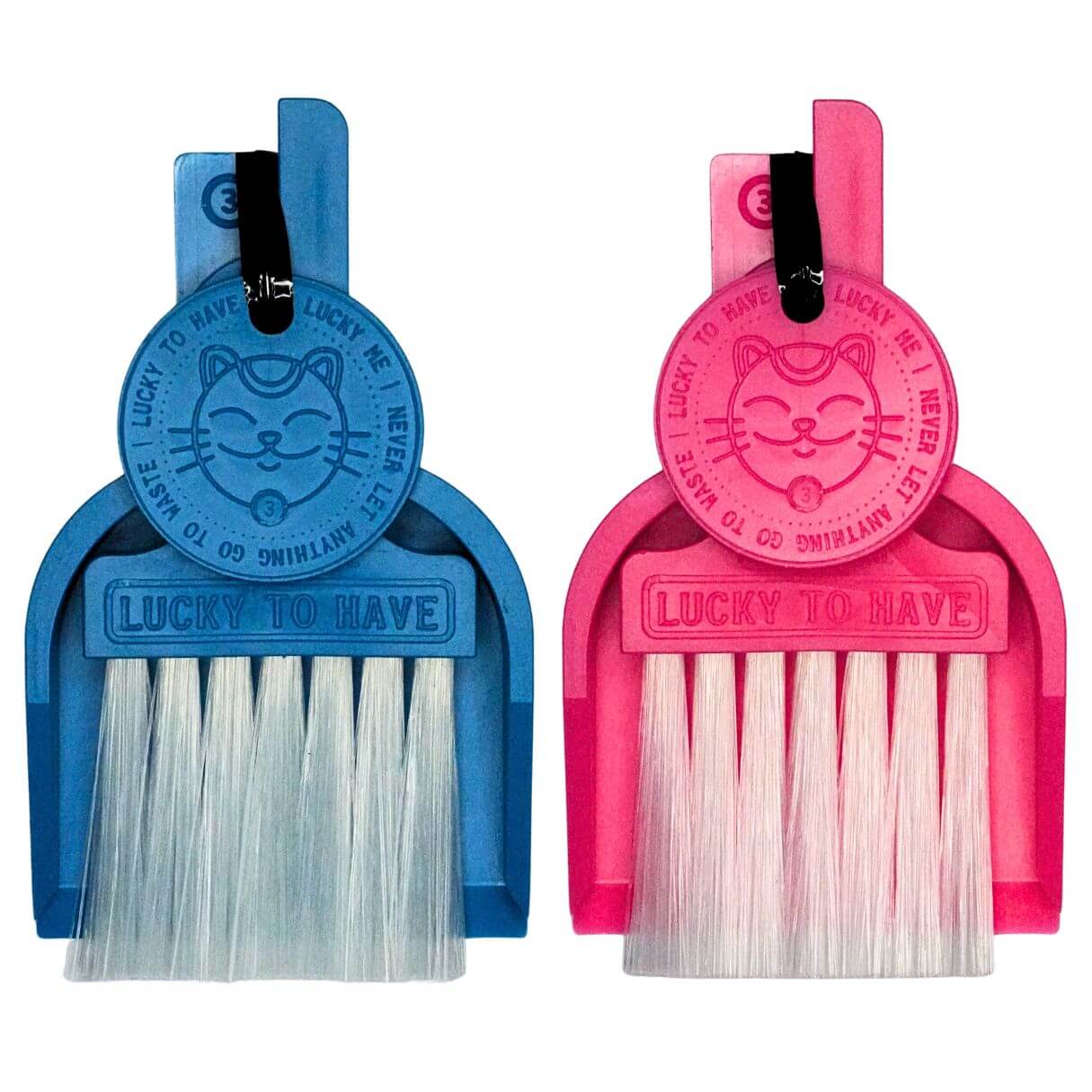 LUCKY TO HAVE® Duo-Pack at a special price: Set of two mini sweeper sets Lucky Bora Bora and Lucky Babe on a white background – the perfect double pack for saving resources.