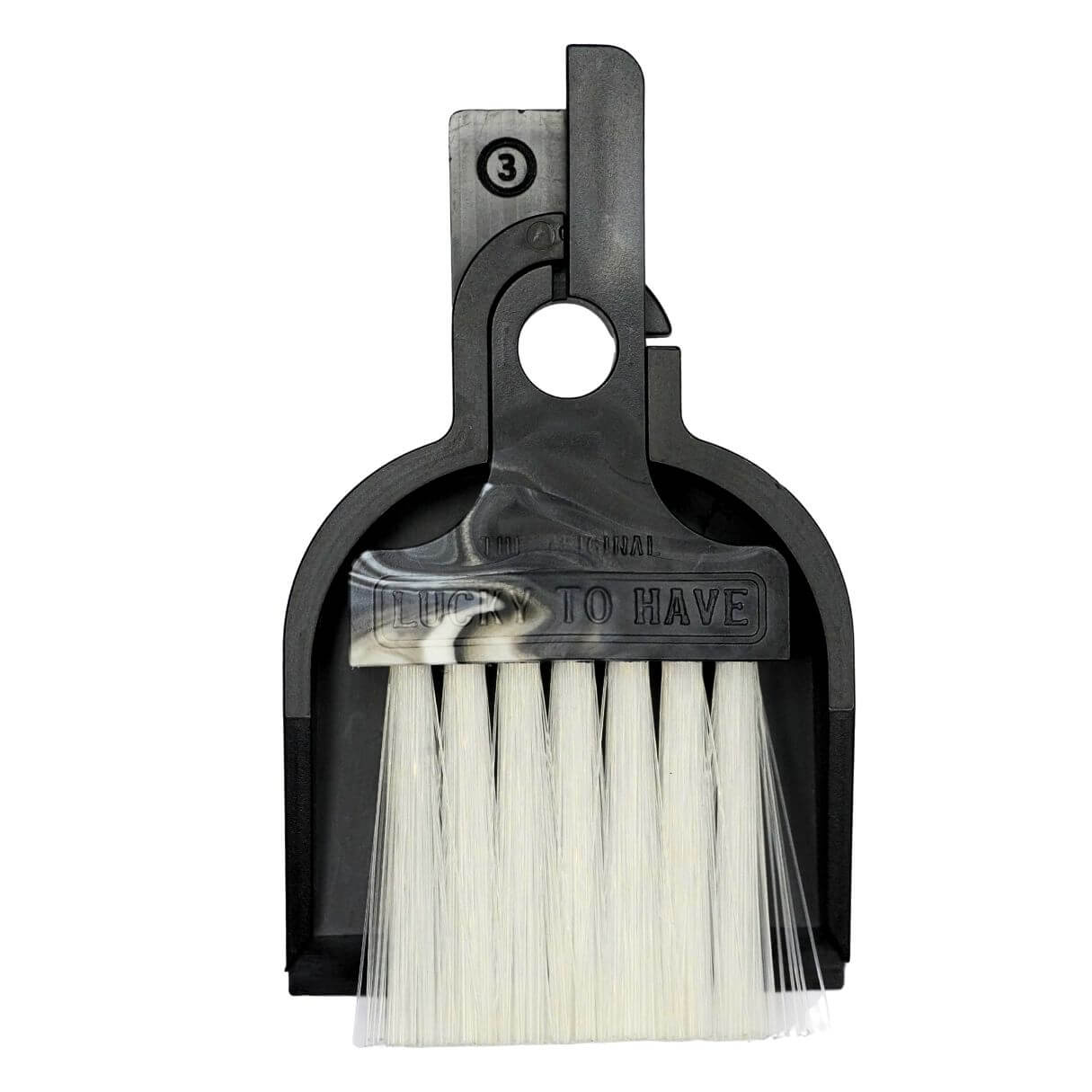 LUCKY TO HAVE® Rainbow: Unique color from black to white, gradient created by chance. A one-of-a-kind mini sweeper for fine things. Save your resources.